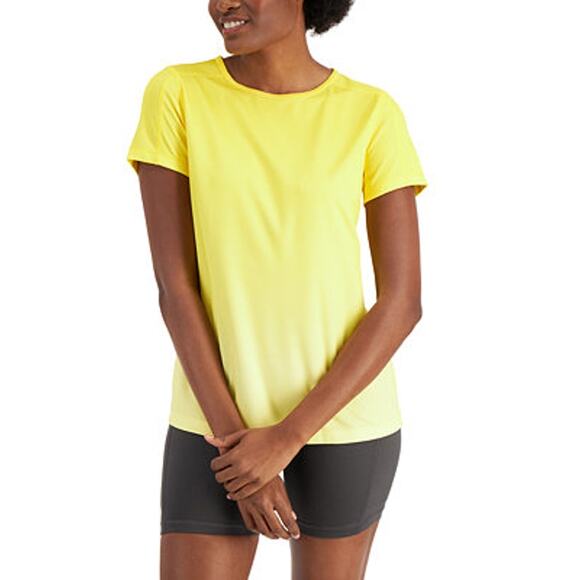 ID Ideology Women's Sunset Lemon Yellow Ombre Active Workout Top Size XXL NWT - Picture 1 of 6